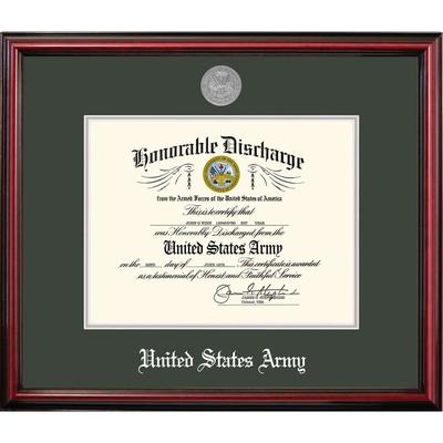 Patriot Frames Army 8.5x11 Discharge Petite Frame with Silver Medallion