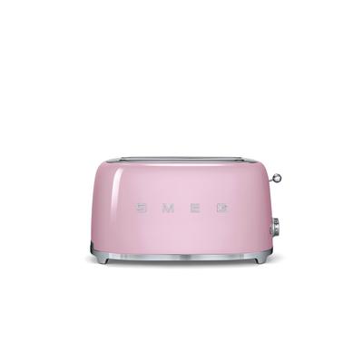 Smeg 50s Style 4-Slice Toaster, Pink