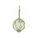 [Pack Of 2] Seafoam Green Japanese Glass Ball Fishing Float With Brown Netting Decoration 4