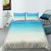 Sandy Beach Printed Comforter Cover Set 2/3 Pcs Bedding Cover Set Home Bedclothes Bedspreads King (90 x104 )