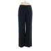 Le Suit Dress Pants - Low Rise: Blue Bottoms - Women's Size 6 Petite
