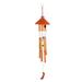 1pc Decoration Bird s Nest Appearance Wind Chimes Bamboo Windbell