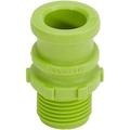 Made In The 3/4 X 3/4 PVC Camlock Fittings - Plastic Hose Coupler - Type F Male Cam Lock Hose Adapter - Male Threaded GHT Cam &