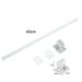 Adjustable Tension Curtain Telescopic Rod & Self Adhesive Hook For Kitchen Bath