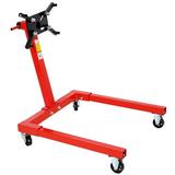 DSstyles Engine Stand Engine Motor Stand with Rotating Head Adjustable Arms Foldable Engine Lift Stand with 4 Casters