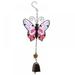 Butterfly Wind Chimes Outdoor/Indoor Decor - 30In Butterfly Windchime Mobile Romantic Butterfly Wind bell for Home Xmas Mom Gifts Room Patio Balcony Garden Decoration(Butterfly Chimes)