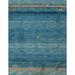 Ahgly Company Indoor Rectangle Abstract Glacial Blue Ice Blue Abstract Area Rugs 2 x 3