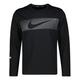 Nike Herren Laufshirt NIKE DRI FIT UV MILER TOP LS FLASH, schwarz, Gr. M