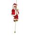 Electric Climbing Rope Ladder Santa Claus Santa Climbing Up and Down with Music Funny Singing Santa Novelty Santa Decoration for Christmas Tree Hanging Decor Xmas Gift