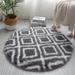 Ringshlar Simple Round Carpet Soft Comfortable Blanket Absorbent Non-Slip Mat for Home Living Room Bedroom