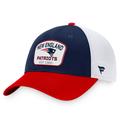 Men's Fanatics Branded Navy/Red New England Patriots Fundamentals Two-Tone Trucker Adjustable Hat