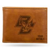 Brown Boston College Eagles Personalized Billfold Wallet