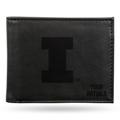 Black Illinois Fighting Illini Personalized Billfold Wallet