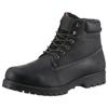 Winterboots DOCKERS BY GERLI, Herren, Gr. 43, schwarz, Leder, casual, Schuhe, Workerboots, Schnürstiefel mit Blockabsatz