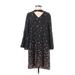 Old Navy Casual Dress - Shift: Black Print Dresses - Women's Size Medium