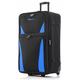 DK Luggage 32" Extra Large Lightweight Suitcases Expandable Trolley case with 2 Wheels DK16 Black/Blue