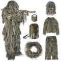 SOROVEE 6 in 1 Ghillie Suit, 3D Camouflage Hunting Apparel Including Jacket, Pants, Hood, Carry Bag and Camo Tapes, Suitable for Men Hunting, Military, Sniper Airsoft, Paintball, Halloween Costume