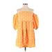 Color Me Courtney Casual Dress: Orange Dresses - Women's Size X-Small