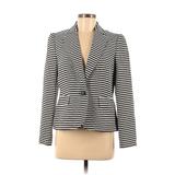 Evan Picone Blazer Jacket: Short Ivory Stripes Jackets & Outerwear - Women's Size 6
