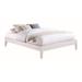 Latitude Run® Cavi Bed Frame Wood in White | 14.25 H x 79.75 W x 85 D in | Wayfair 80E6109A9D6743DE97C62F467B00CF95
