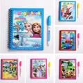 Disney Frozen Puzzle Painting Graffiti Book Cartoon Anime Spiderman Mickey Cars Sofia Princess DIY