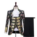 2023 Medieval Deluxe Victorian King Prince Costume Adult Men Top Vest Jacket Coat Blazer Suit Stage