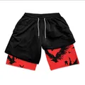 Men's Gym Shorts Double Layer Performance Shorts 2 in 1 Compression Stretchy Sports Shorts Quick Dry