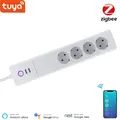 Tuya WiFi Smart Surge Protector EU Zigbee Outlet With 4 Plugs and 2 USB Port Individual