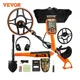 VEVOR Professional Rechargeable Metal Detector 12" IP68 Waterproof Coil 39-50 in Adjustable with LCD