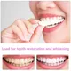 2Pcs/Set Silicone Teeth Whitening Teeth Cover Teeth Braces Simulation Denture Upper Teeth Lower