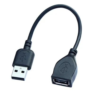 15 cm langes USB 2.0 A-Verlängerungsadapterkabel (Stecker auf Buchse). Image