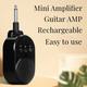 GLFSIL Mini Amplifier Guitar AMP 6.35mm Plug USB Rechargeable For Electric Guitar Bass