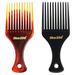 wide comb 2 Pcs Large Hair Combs Wide Tooth Comb Hair Detangling Comb Hairstyling Molding Comb Oil Head Comb (Amber Black Color)