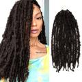 18 Inch 2 Pack -THEN-TIC Butterfly Locs Crochet Hair Distressed Fx Locs Crochet Soft Locs Pre Looped Hair Extensions (18 Inch (Pack Of 2) 2-Dark Brown)