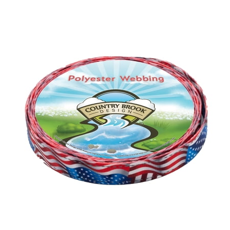 Country Brook Design - 1 Inch Flying Free Reflective Polyester Webbing