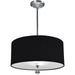 SAUDP02L1-RB-302-AFX-Audrey - 24 Inch 120V 44W 1 LED Pendant Hand Rubbed Bronze Finish with Clear Glass with Oatmeal Linen Shade