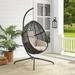 Maykoosh Southwestern Style Indoor/Outdoor Wicker Hanging Egg Chair Sand/Dark Brown - Egg Chair & Stand