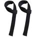 1 Pair Weightlifting Belt Chin-up Tape Bodybuilding Wristbands Sports Dumbbell Tape Weight Lifting Straps (Black)