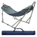 Tranquillo Universal 106 Double Hammock w/Adjustable Stand and Bag Grey