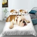 3D Dog Printed Home Textiles Duvet Cover Set Polyester Home Bed Set Luxury Bedding Covers Queen (90 x90 )