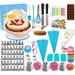 Cake Decorating Tools Kit Tools 290Pc Baking Utensils Set and Bakery Supplies Baking Accessories Baking Set for Adults Cake Baking Stuff Cake Spinner Turntable Baking Essentials For Beginners (290PC)