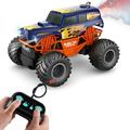 Walmeck Remote Control Car 1: 16 Remote Control Spray Car with LED Lights Simulated Off-Road Vehicle Toy for Kids Boys