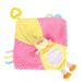 Cartoon Infant Pacifying Saliva Towel Soothe Appease Towel Plush Comforting Toy Plush Toys with Teether Soothing Toys (Chicken)