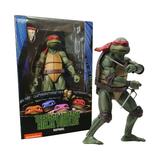 Cowabunga! Gomind 7 Teenage Mutant Ninja Turtles Action Figure Statue Model Toy TMNT 1990/Movie Turtles Toys for Birthday Gifts Decorations Collection_Raphael (Red)