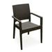 Ibiza Resin Wickerlook Dining Arm Chair Brown