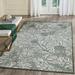 Low Profile Easy Care Weather Resistant Indoor/Outdoor Rug-Transitional Decorative Botanical Garden Pine Green 6 6 X 9 4