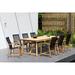 Amazonia Nightfall Oasis 9-Piece Teak Wood 100% FSC Patio Dining Set