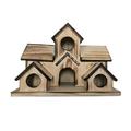 Bird House Bird House For Outside Hummingbird House With 6 Hole Bluebirds Finchs Hanging Big Birdhouse Nesting Box Birdhouse For Backyard/Courtyard/Patio Decor Hand Held Hummingbird Feeder T Post Deer