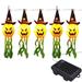 Canis Halloween Hanging Decorations Witch Pumpkin Windsock Flag with Lights