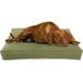 Small - 30 x 20 x 4 - Cactus Premium Organic Hemp Dog Bed - Organic Latex Fill - Removeable Cover
